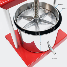 Fruitpers mini inox/rvs 6 liter
