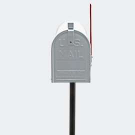 US Mailbox brievenbus Amerikaans Design wit met staander
