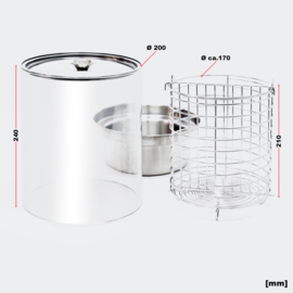 Hot Dog worst verwarmer steamer 450 watt