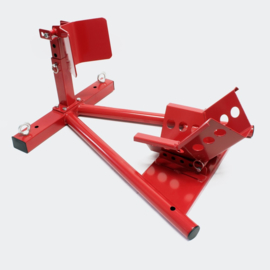 Inrijwielklem motorfiets standaard voorwiel (350kg) rood