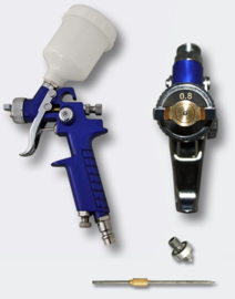 HVLP-spuitpistool H2000 mondstuk van 0,5 en 0,8 mm