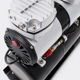 Airbrush-compressor AF-196A met 2 cilinders 2-staps schakelaar