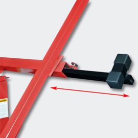 Gipsplaatlift XXL gyproclift heftafel tot 68kg rood