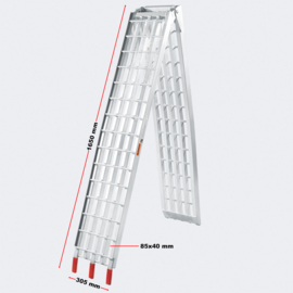 Oprijplaat opvouwbaar draagbaar aluminium 310cm 540kg