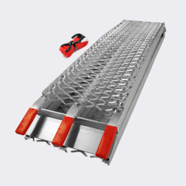 Oprijplaat opvouwbaar draagbaar aluminium 226cm 340kg