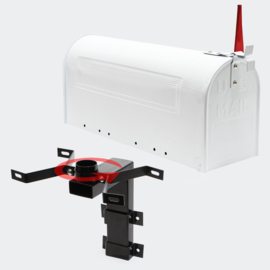 US Mailbox Brievenbus Amerikaans Design wit muurbevestiging