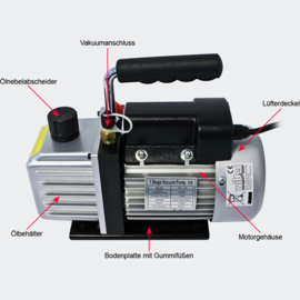 Vacuümpomp 84l - 3cfm / 10Pa 84l