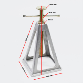 Aluminium jacks steunen caravans en trailers 4 stuks 900kg/stuk