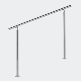 Leuning balustrade traprail rvs 120cm