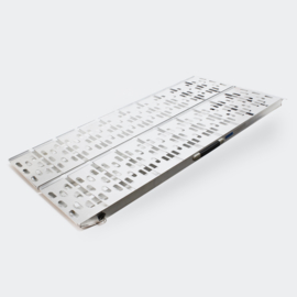 Opklapbare rolstoelhelling oprijplaat aluminium 151cm 270kg