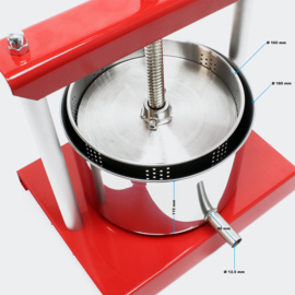 Fruitpers mini inox/rvs 3 liter
