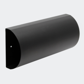 Krantenrol brievenbus antraciet muurbevestiging