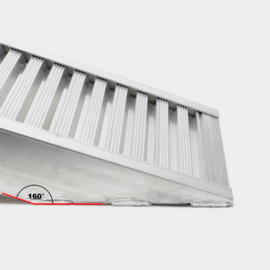 Laadbrug oprijplaat draagbaar aluminium 160cm tot 2025kg