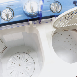 Mini wasmachine camping 5,2 kg normaal-fijne was en centrifuge
