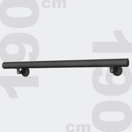 Trapleuning handrail wandbevestiging zwart 190cm