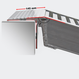 Laadbrug oprijplaat draagbaar aluminium 160cm tot 2025kg