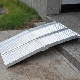 Rolstoelhelling Aluminium dubbel inklapbaar 152cm 270kg