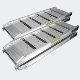 Oprijplaat opvouwbaar draagbaar aluminium 2 stuks 182cm 400kg