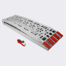 Oprijplaat opvouwbaar draagbaar aluminium 226cm 410kg