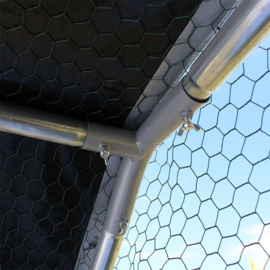 XXL Open Overkapping 6x3x2m Kippenhok met zonnescherm en deur