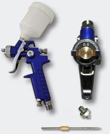 HVLP-spuitpistool H2000P mondstuk van 0,5 en 0,8mm