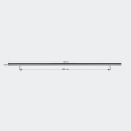 Trapleuning handrail wandbevestiging RVS 130cm