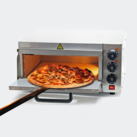 Pizza oven RVS 2000W met vuursteen voor pizza en gebak