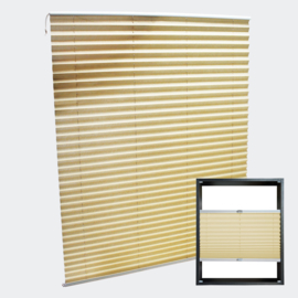 Jaloezie vouwgordijn beige 65x150cm
