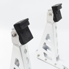 Inrijwielklem motorfiets standaard voorwiel (317kg) aluminium