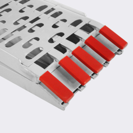 Oprijplaat opvouwbaar draagbaar aluminium 2 stuks 226cm 820kg