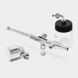 Airbrush pistool T134 dubbele actie functie en laterale beker