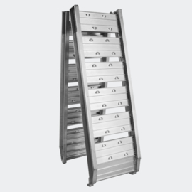 Oprijplaat opvouwbaar draagbaar aluminium 182cm 200kg