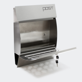 Brievenbus muurmontage V7 zilver