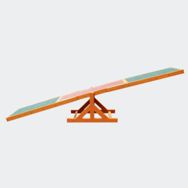 Honden loopplank trainer hout antislip