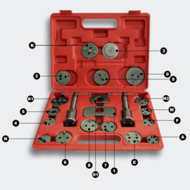 Remklauw remzuiger handgereedschap set