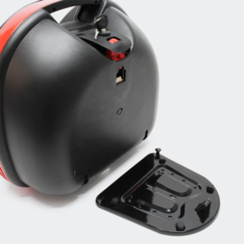 Helmkoffer topkoffer voor moto bromfiets scooter mat zwart 31 liter
