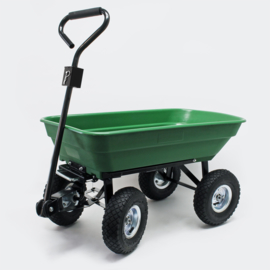 Kiepwagen tuinwagen kipper kruiwagen 125l groen