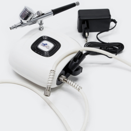 Draagbare mini-airbrushcompressorset V5 dubbele actie