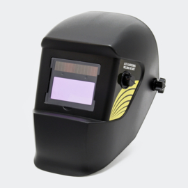 Zwarte automatische lashelm met verduistering