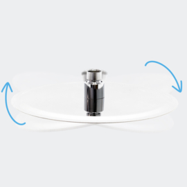 Regendouche douchekop rond RVS ultra dun 25 cm
