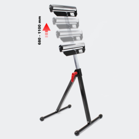 Metalen rolsteun tot 60 kg, instelbaar 68-110 cm