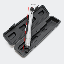 Bidirectionele momentsleutel 1/4 "2-24 Nm
