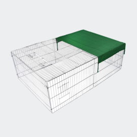 Konijnenren cavia ren met zonbescherming 183x122x60cm
