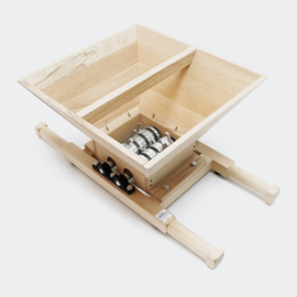 Fruitmolen hout Fruitcrusher met handslinger 7 l