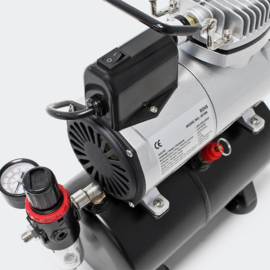Airbrush Compressor AF186 met start-stop automatische manometer