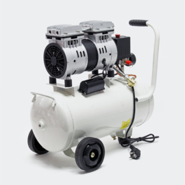 Olievrije luchtcompressor met 24L-tank 0,95HP 110l/m en 700W