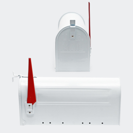US Mailbox Amerikaans Design wit losse brievenbus