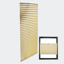 Jaloezie vouwgordijn beige 65x200cm