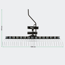 Ontmosser kam 120cm zitmaaier tractor
