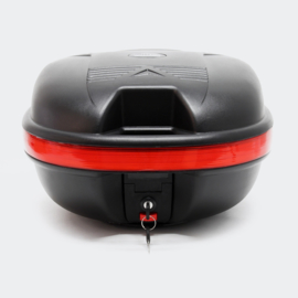 Helmkoffer topkoffer voor moto bromfiets scooter mat zwart 31 liter